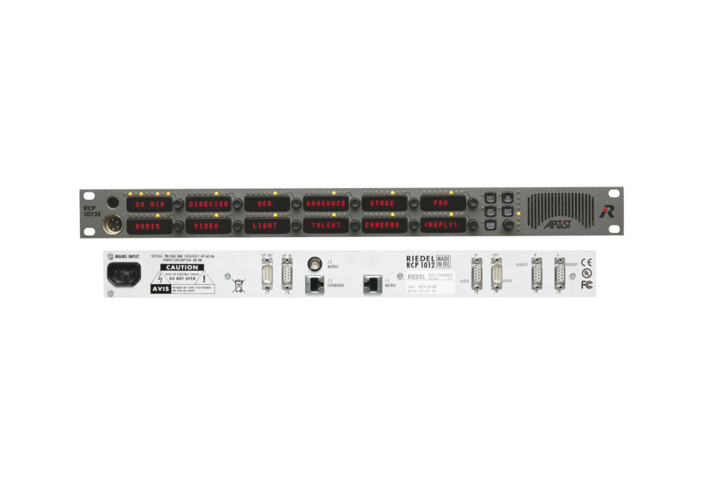 Riedel RCP-1012E Remote Control Panel